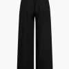 Basic Solid Ruched Wide Leg Trousers>MICAS Discount