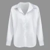 Basic Solid Satin Long-Sleeve Shirt>MICAS Sale