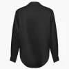 Basic Solid Satin Long-Sleeve Shirt>MICAS Sale