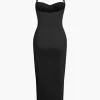 Basic Solid Slip Maxi Dress>MICAS Hot
