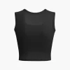 Basic Solid Square Neck Tank Top>MICAS Online