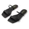 Basic Square Toe Flat Slide Sandals>MICAS Clearance