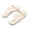Basic Square Toe Flat Slide Sandals>MICAS Clearance
