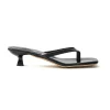 Basic Square Toe Thong Heeled Sandals>MICAS Outlet