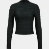 Basic Textured Long-Sleeve Top>MICAS Outlet