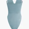 Basic V-neck Strapless Bodysuit>MICAS Outlet