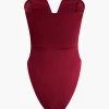 Basic V-neck Strapless Bodysuit>MICAS Outlet