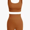 Basic Yoga Tank Top and Shorts Set>MICAS Online