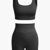 Basic Yoga Tank Top and Shorts Set>MICAS Online
