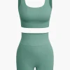 Basic Yoga Tank Top and Shorts Set>MICAS Online