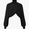 Batwing Sleeve Turtleneck Crop Sweater>MICAS Online