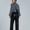 Batwing Sleeve Turtleneck Crop Sweater>MICAS Online