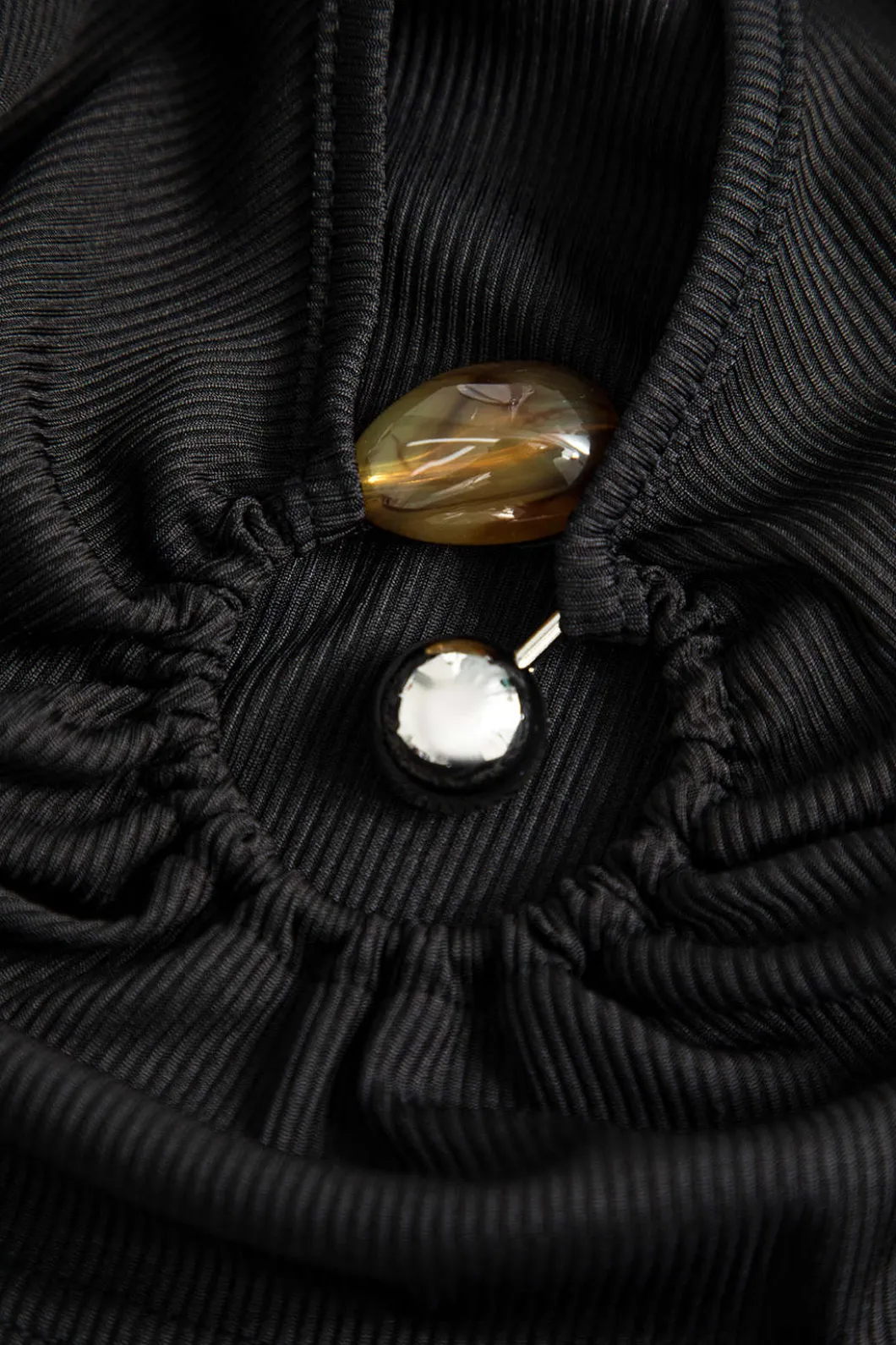 Bead Detail Cut Out Long Sleeve Top>MICAS Discount