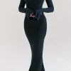 Bell Sleeve Backless Long Sleeve Maxi Dress>MICAS Sale