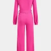 Belted Button Long Sleeve Jumpsuit>MICAS Sale