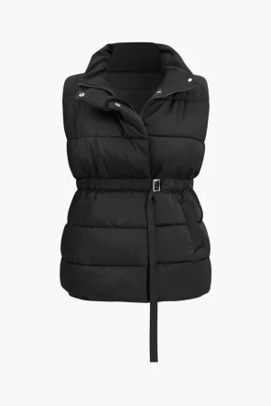 Belted Padded Vest>MICAS Online