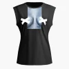 Body Print Sleeveless T-shirt>MICAS Online