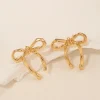 Bowknot Simple Earrings>MICAS Clearance
