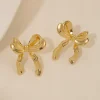 Bowknot Simple Earrings>MICAS Clearance
