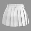 Buckle Layer Pleated Mini Skirt>MICAS Discount
