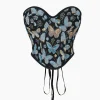 Butterfly Jacquard Tie-Up Tube Top>MICAS Sale