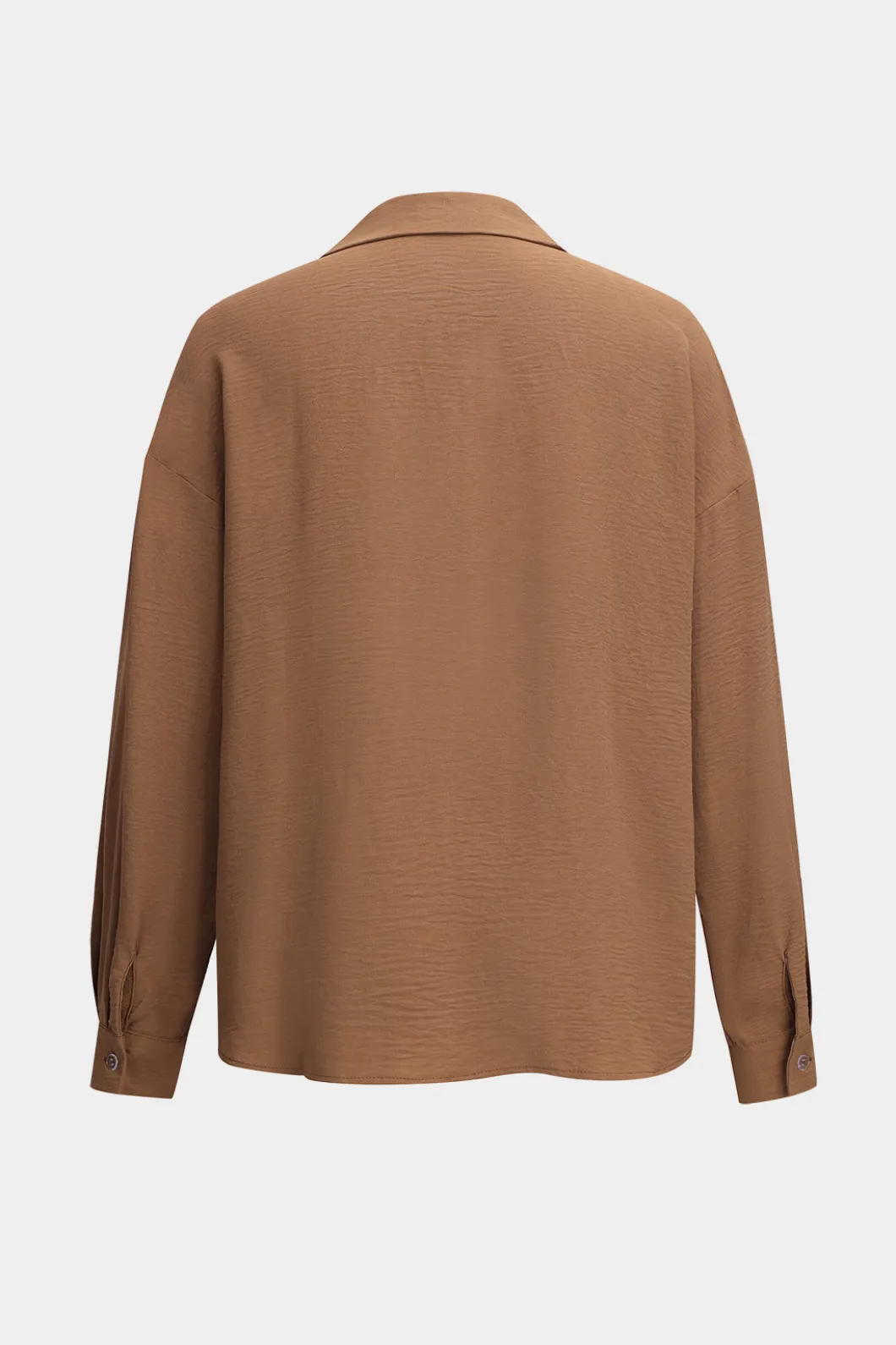 Button Long Sleeve Shirt And Wide Leg Trousers Set>MICAS Fashion