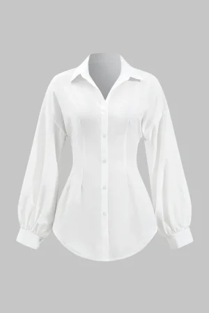 Button Long-Sleeve Shirt>MICAS Fashion