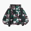 Camo Print Zipper Puff Skirt>MICAS Fashion