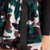 Camo Print Zipper Puff Skirt>MICAS Fashion