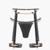 Chain Bustier Contrast Mesh Lingerie Garter Set>MICAS Outlet