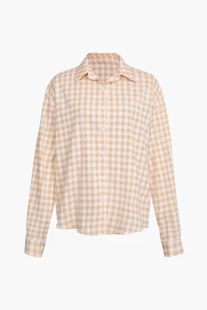 Checked Print Buttons Down Shirt>MICAS Clearance