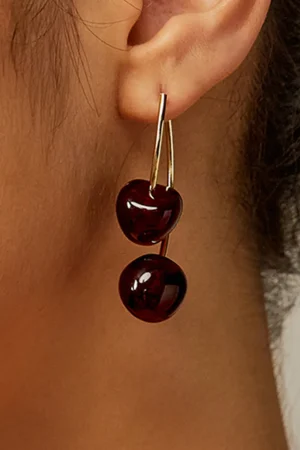 Cherry Design Earrings>MICAS Outlet