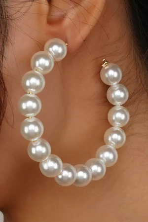 Circular Pearl Earrings>MICAS Fashion