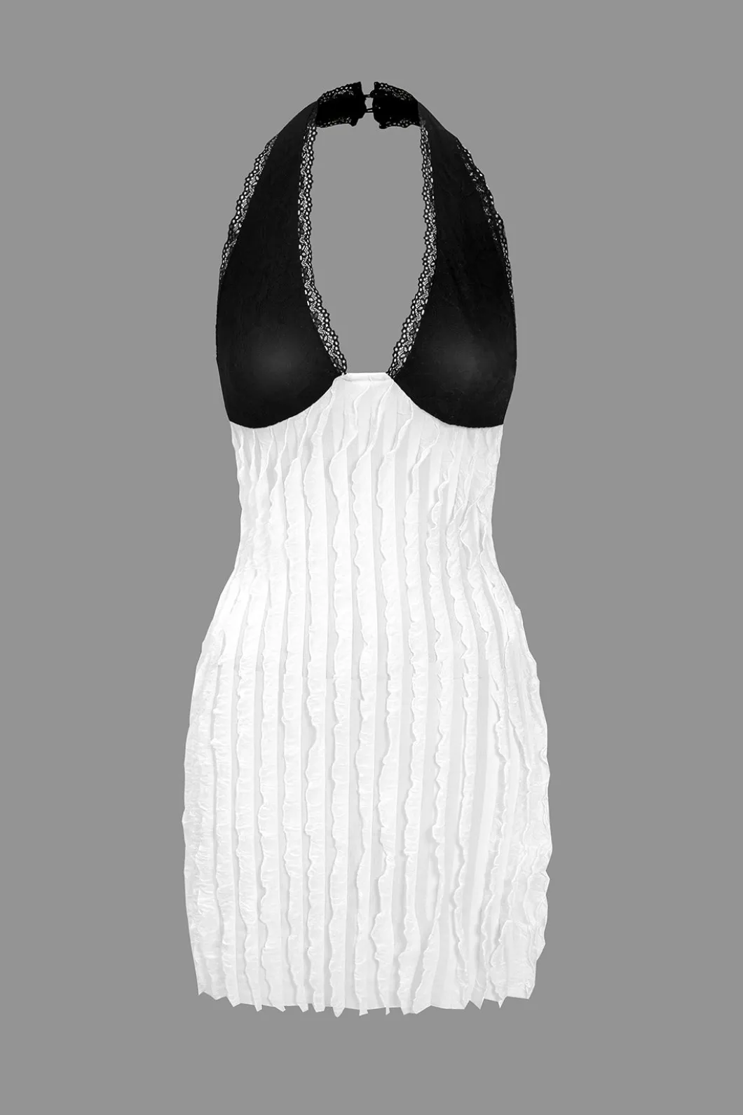 Color Block Backless Mini Dress>MICAS Outlet