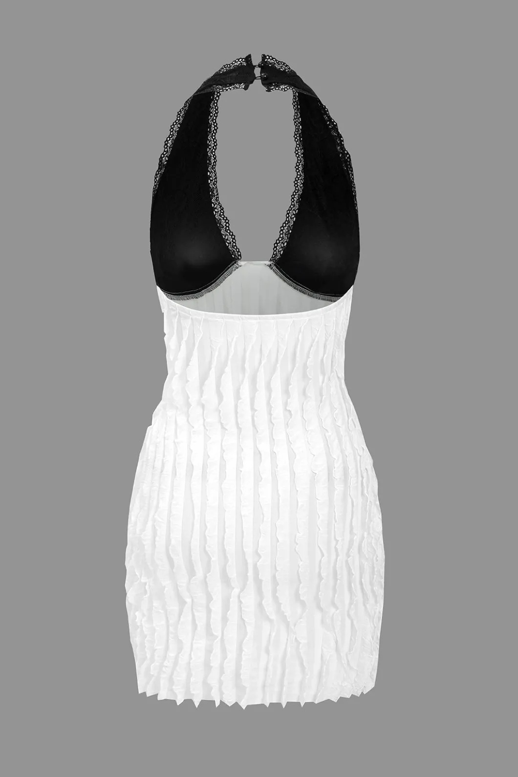 Color Block Backless Mini Dress>MICAS Outlet