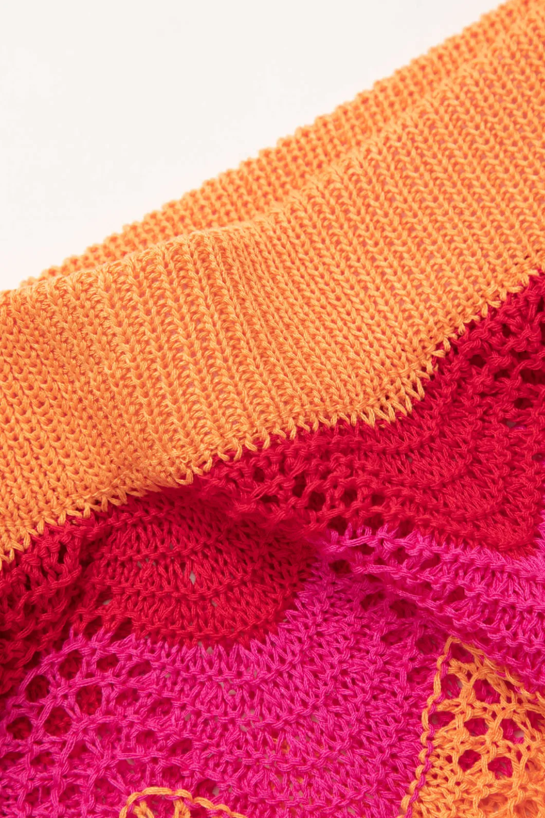 Color Block Crochet Knit Skirt>MICAS Discount