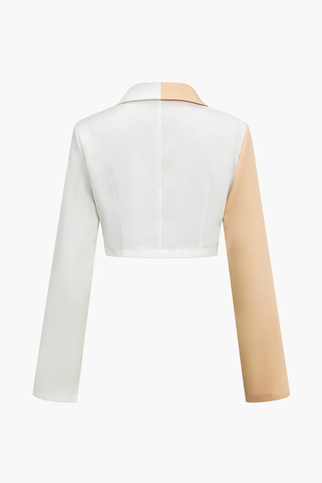 Color Block Cropped Blazer And Button Detail Skort Set>MICAS Online