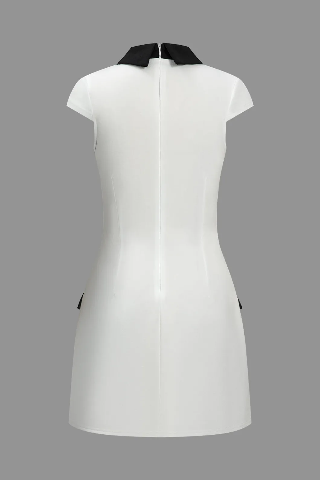 Color Block Fake Pocket Mini Dress>MICAS Discount