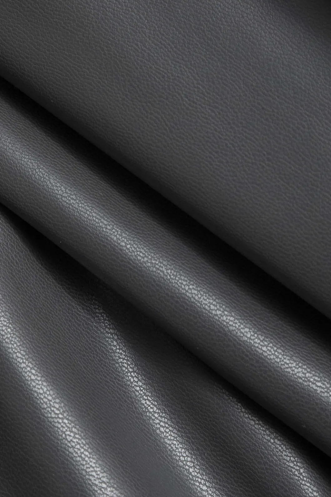 Color Block Faux Leather Pleated Asymmetrical Skirt>MICAS Best