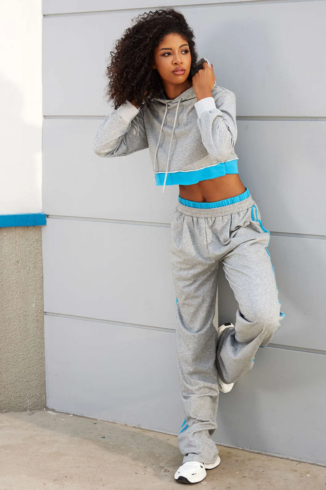 Color Block Hooded Jacket>MICAS Clearance