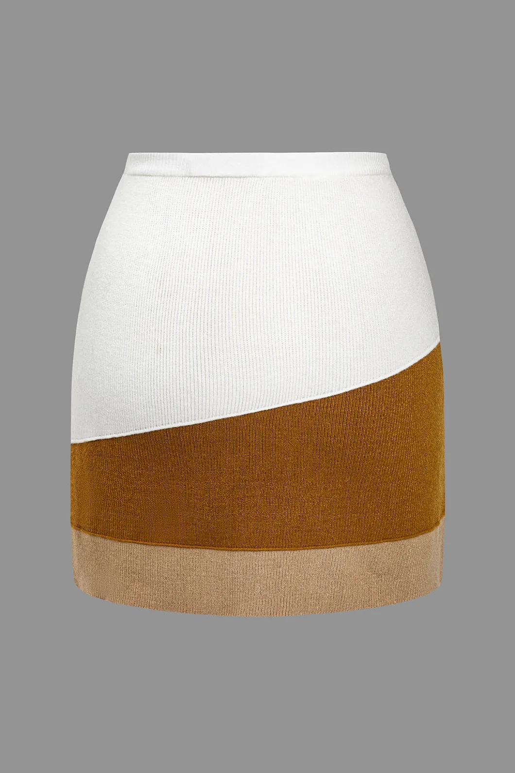 Color Block Knit Mini Skirt>MICAS Sale