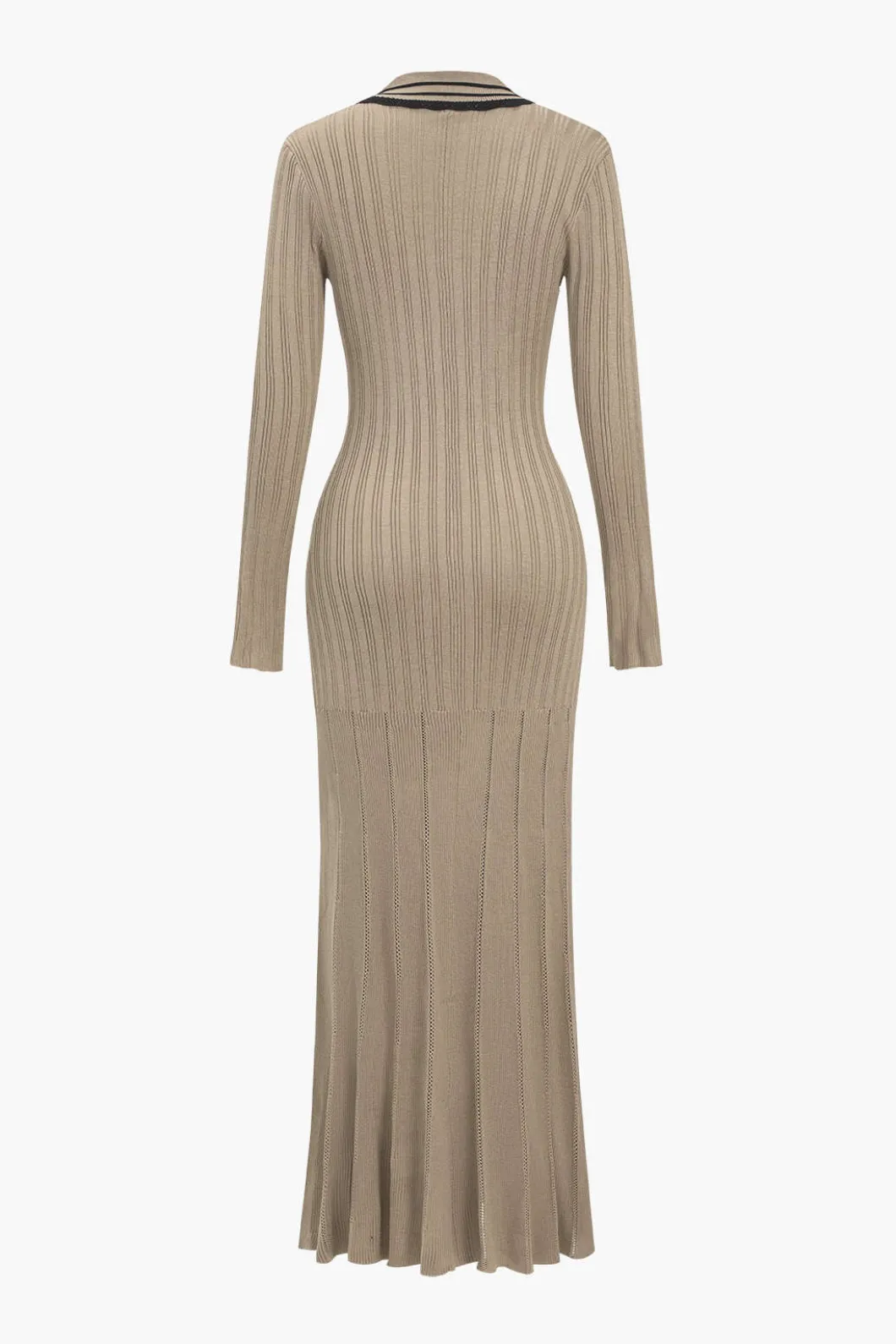 Color Block Print Knit Button Metallic Fake Pockets Dress>MICAS Best