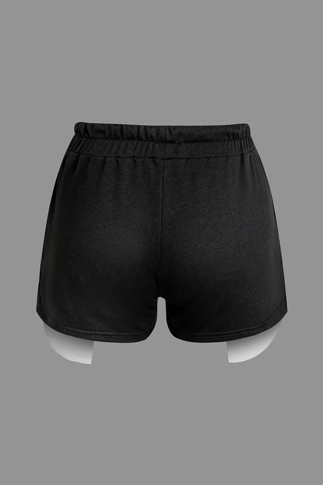 Color Block Side Slit Waist Short Set>MICAS Fashion