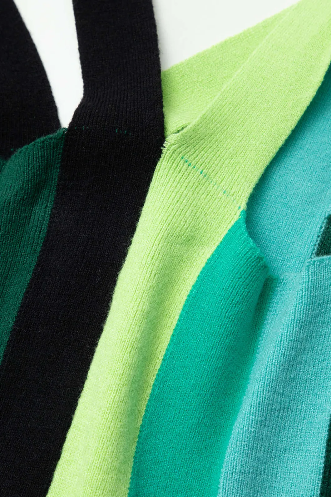 Colorblock Fringe Hem Sleeveless Knit Dress>MICAS Fashion