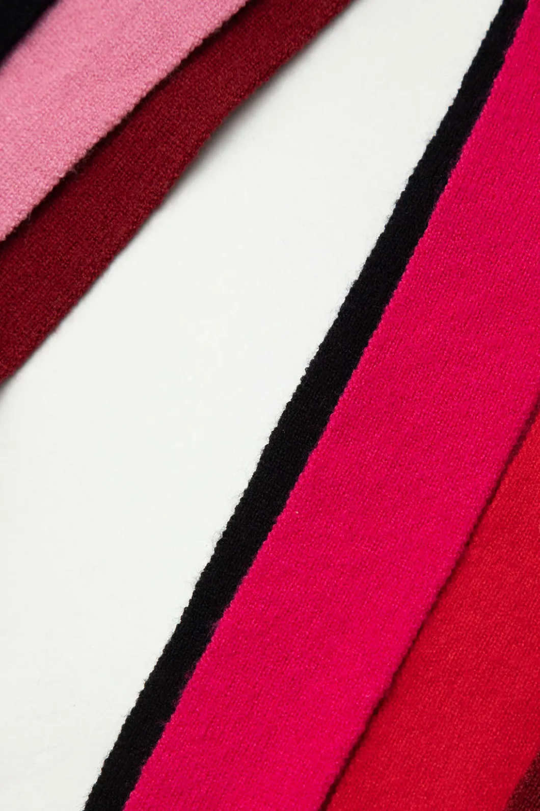 Colorblock Fringe Hem Sleeveless Knit Dress>MICAS Fashion