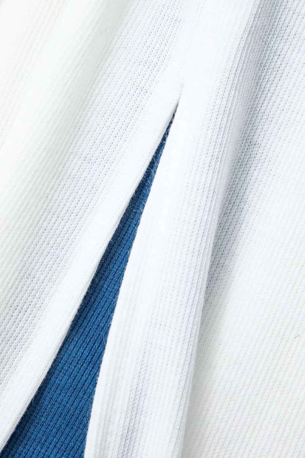 Colorblock V-neck Ribbed Split Maxi Dress>MICAS Outlet