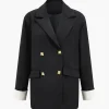 Contrast Button Pocket Blazer>MICAS Best