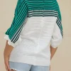 Contrast Crochet Short Sleeve Top>MICAS Outlet