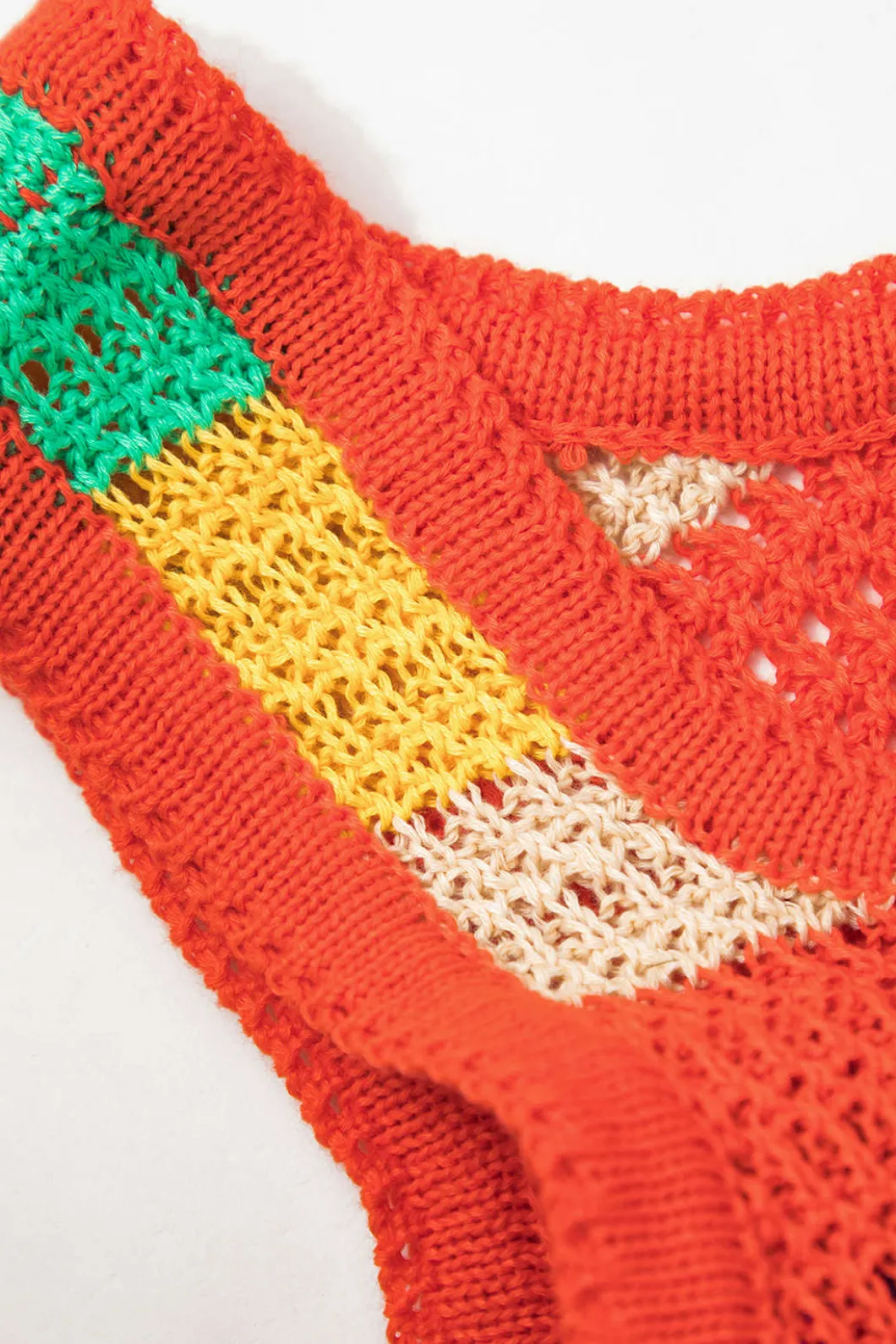 Contrast Hollow Out Tank Mini Dress>MICAS Discount