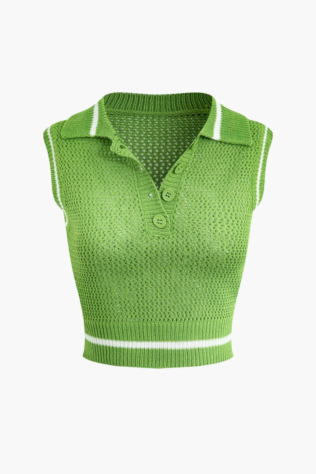 Contrast Hollow Out Tank Top And Mini Skirt Set>MICAS Online